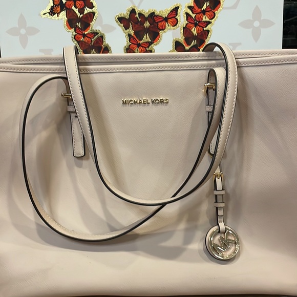 Michael Kors Jet Set Saffiano Leather Tote Soft Pink - Picture 3 of 12